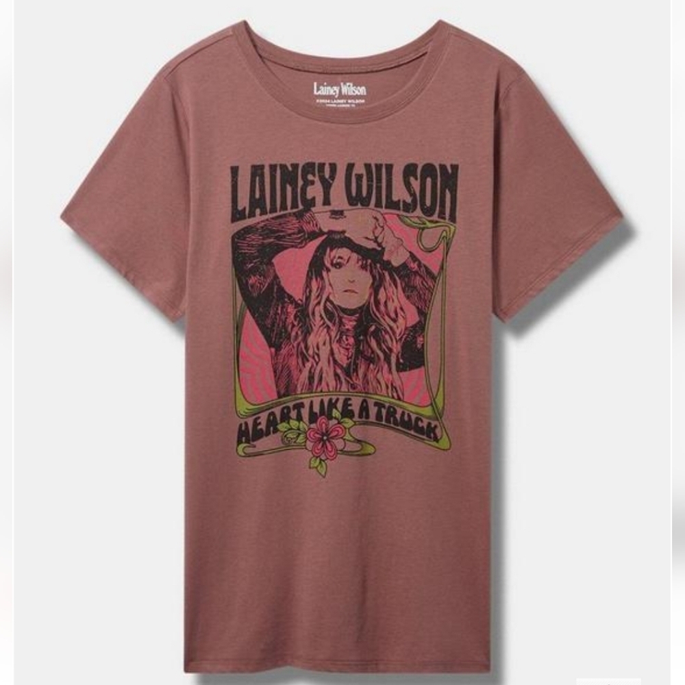 🆕️ 2X LAINEY WILSON CLASSIC FIT COTTON CREW TEE🛻